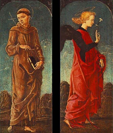 Cosimo Tura St Francis of Assisi and Announcing Angel oil painting picture
